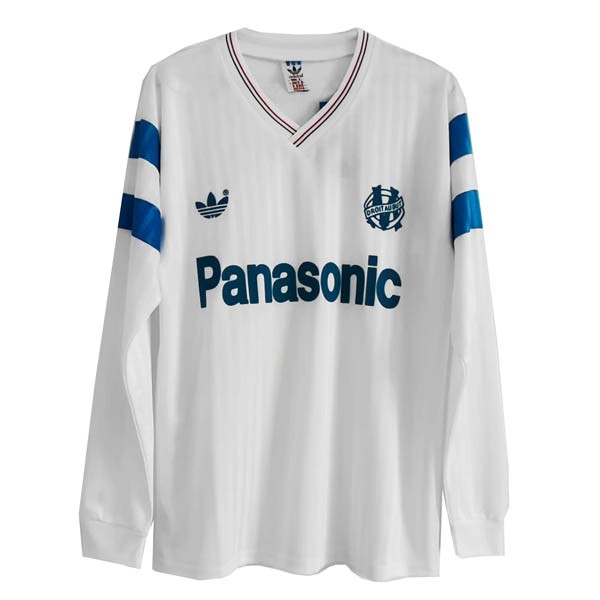 Authentic Camiseta Marsella 1ª ML Retro 1990 Blanco